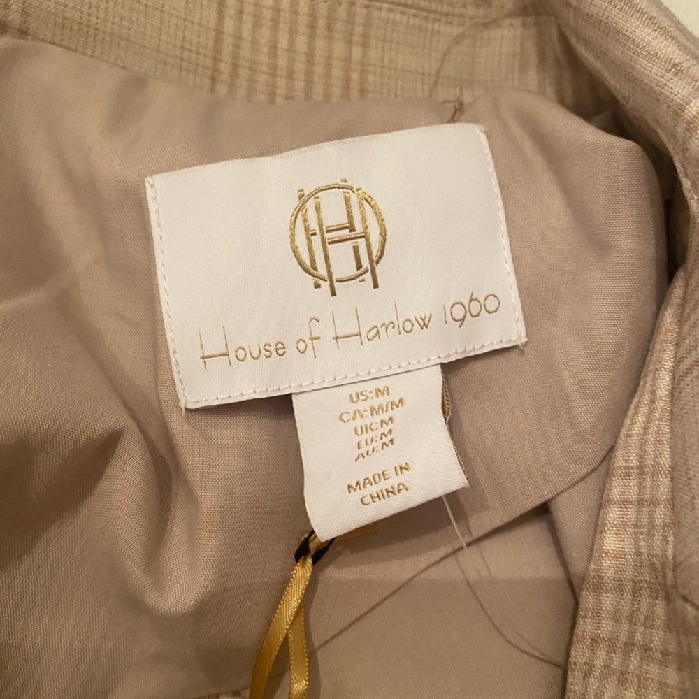 House of Harlow Tan Plaid Blazer - Picture 14 of 15